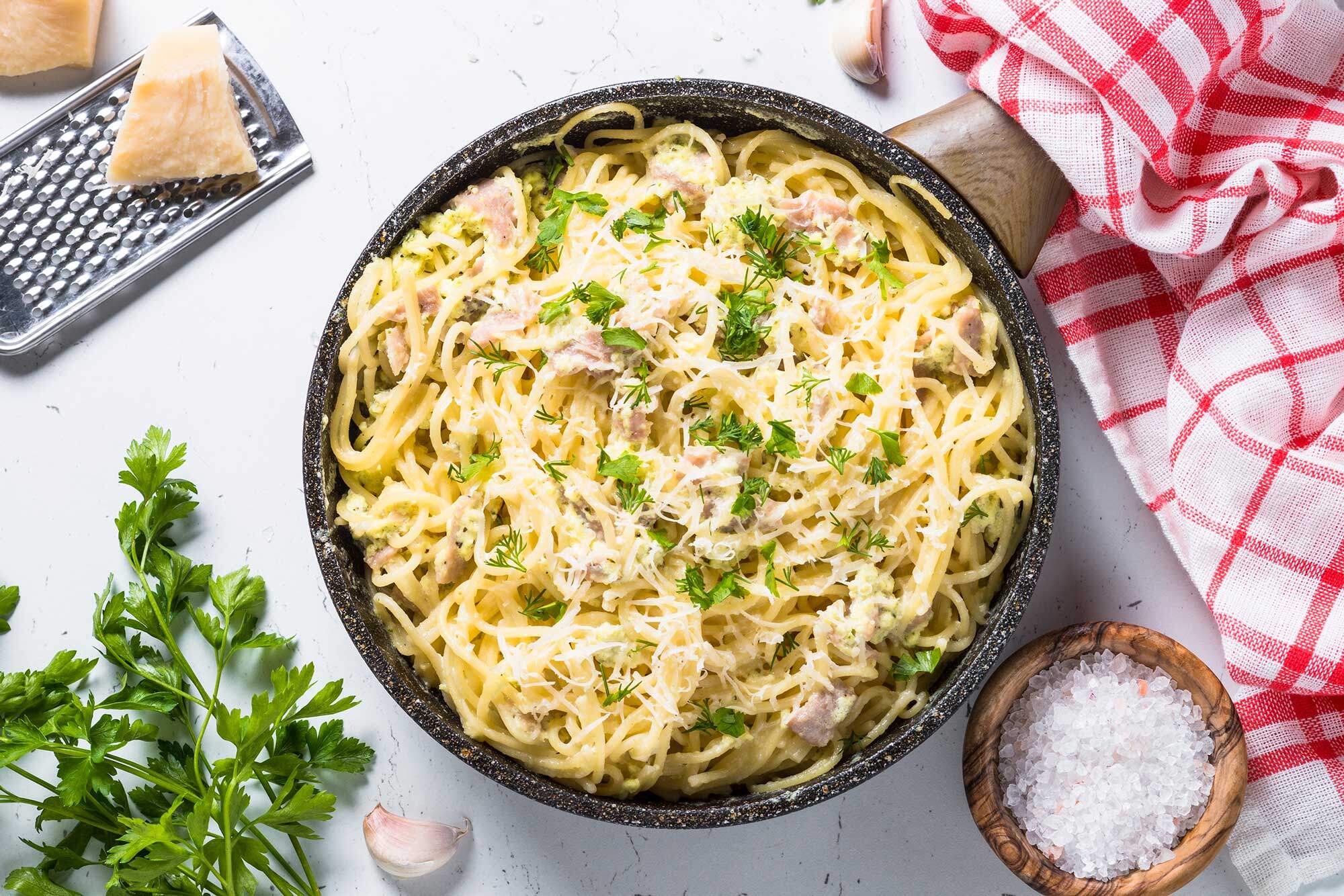 Mario's Italian Meat Market Fort Myers Pasta Carbonara with Bacon
